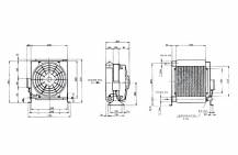 Obrázek k výrobku 23078 - chladič hydrauliky 12V ,25-150l-hliník