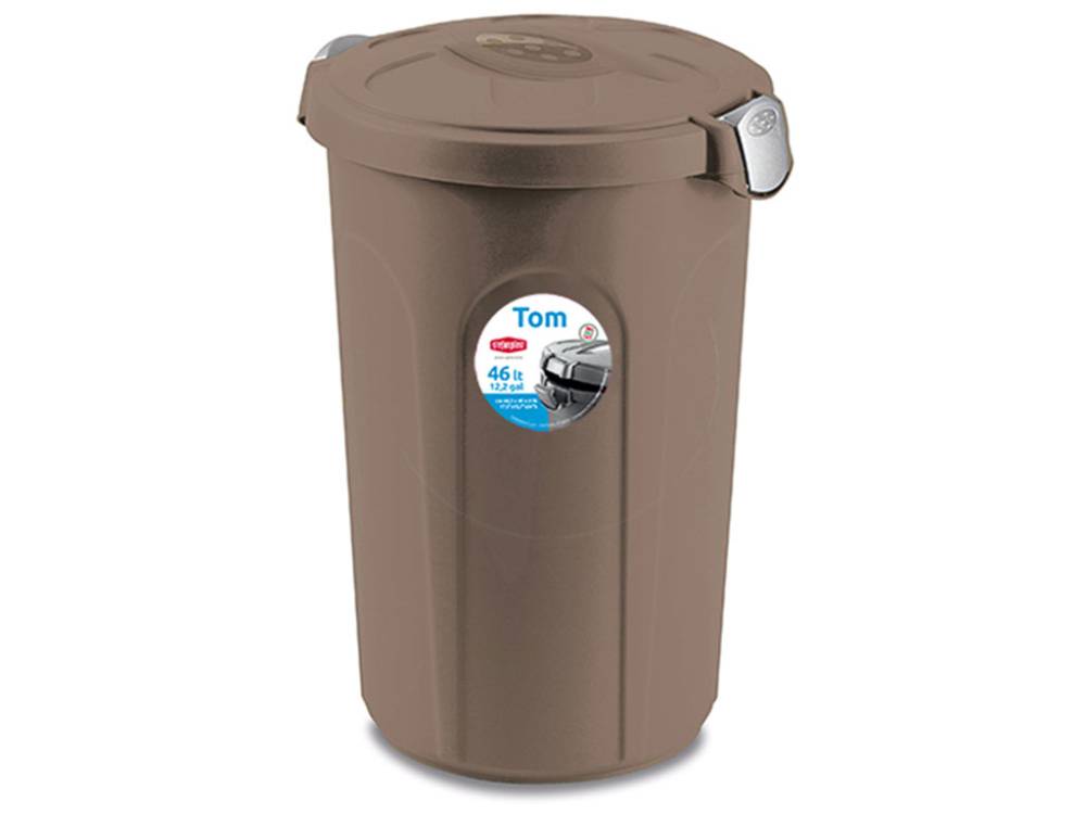 Obrázek k výrobku 125240 - Box na granule pro psy a kočky STEFANPLAST TOM 46l, šedohnědý