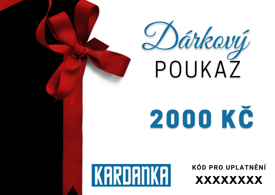 Obrázek k výrobku 68140 - Dárkový poukaz 2000 Kč