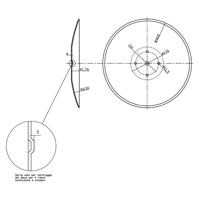 Obrázek k výrobku 61023 - Disk hladký vydutý Ø 460/4mm AMAZONE