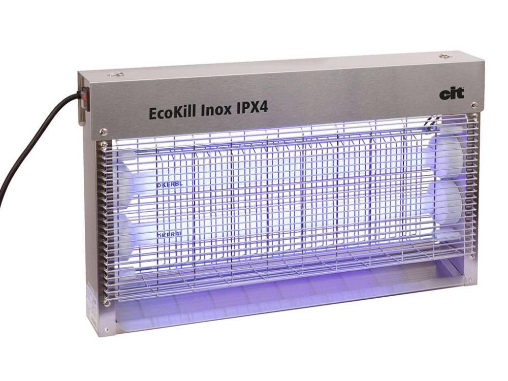 Obrázek k výrobku 125286 - Elektrický lapač hmyzu KERBL 299936 ECOKILL INOX 2040 IPX4 2x18 W