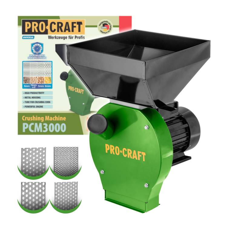 Obrázek k výrobku 133231 - Elektrický šrotovník na obilí Procraft PCM3000