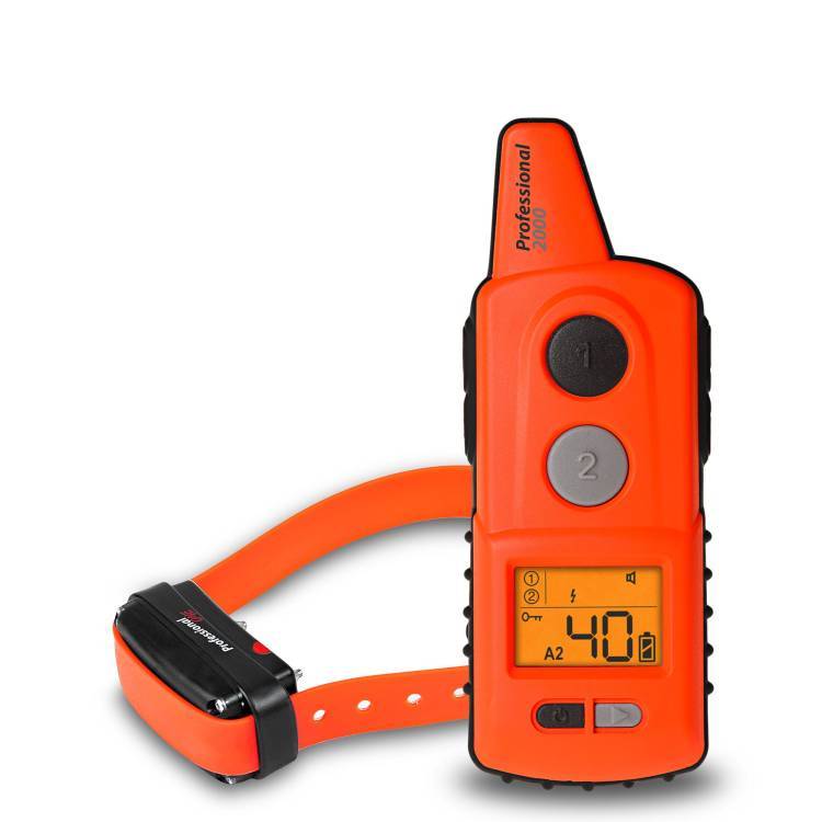 Obrázek k výrobku 75909 - Elektronický výcvikový obojek d-control professional 2000 ONE - Oranžová