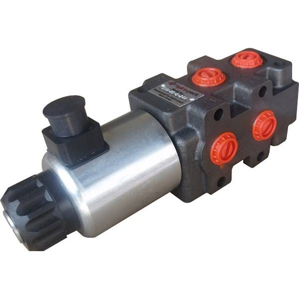 Obrázek k výrobku 31632 - Hydraulická výhybka 6/2 cestný elektrohydraulický ventil 12 VDC 50 l/min G3/8"