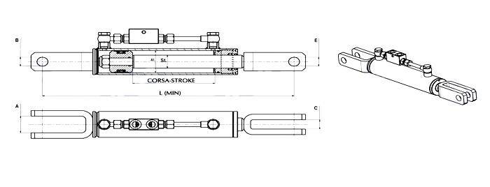 Obrázek k výrobku 14346 - Hydraulický závěs 390/490