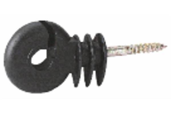 Obrázek k výrobku 56383 - Izolátor kruhový černý, držák 6mm