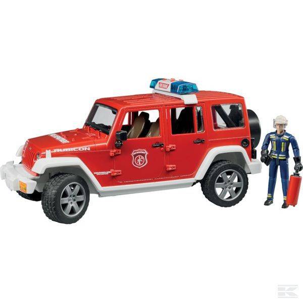 Obrázek k výrobku 35006 - Jeep Wrangler Rubicon hasičské auto a hasič