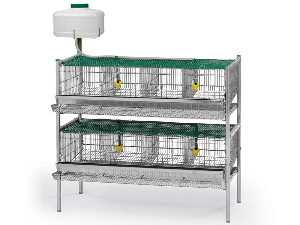 Obrázek k výrobku 125406 - Klec pro křepelky GAUN 32210 dvoupatrová