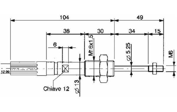 Obrázek k výrobku 59690 - Lanovod pro hydraulické rozvaděče 1250 mm