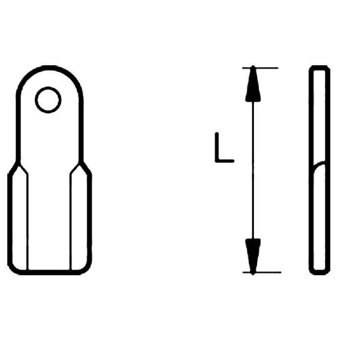 Obrázek k výrobku 42161 - Nůž mulčovací 150mm, 60x10