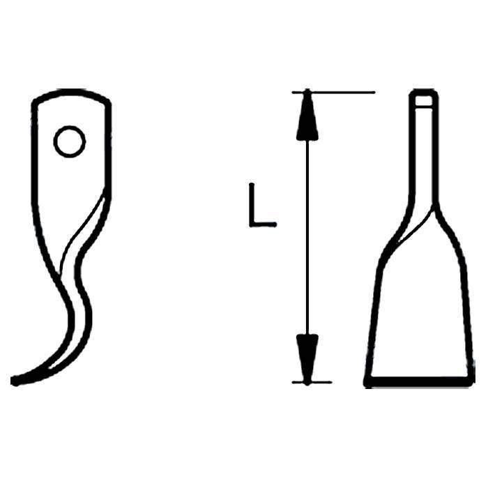 Obrázek k výrobku 42230 - Nůž mulčovací 160mm, 50x10