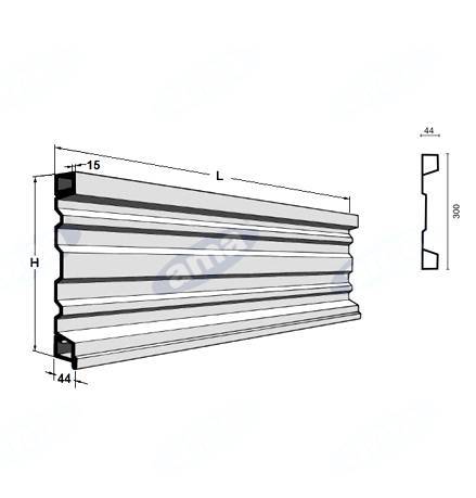 Obrázek k výrobku 56299 - Postranice  H 300mm (1KG)