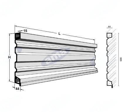 Obrázek k výrobku 56301 - Postranice  H 500mm (1KG)