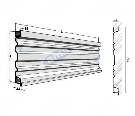 Obrázek k výrobku 56302 - Postranice  H 600mm (1KG)