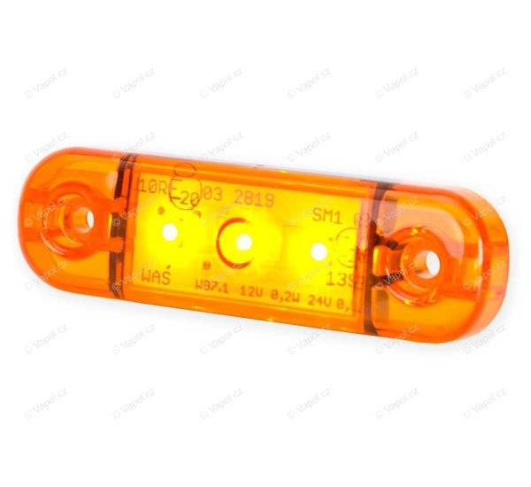 Obrázek k výrobku 31656 - Poziční světlo W97.1 (708) boční, oranžové LED