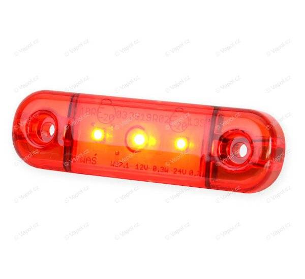 Obrázek k výrobku 31657 - Poziční světlo W97.1 (709) zadní, červené LED