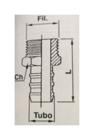 Obrázek k výrobku 14742 - přímá koncovka 3/8"-3/8"