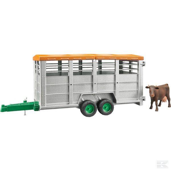 Obrázek k výrobku 35000 - Přívěs na přepravu dobytka + 1 kráva