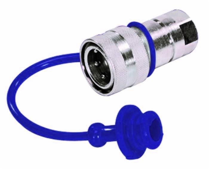 Obrázek k výrobku 59325 - Protiprachová ochrana pro rychlospojku - samice 1/2" modrá