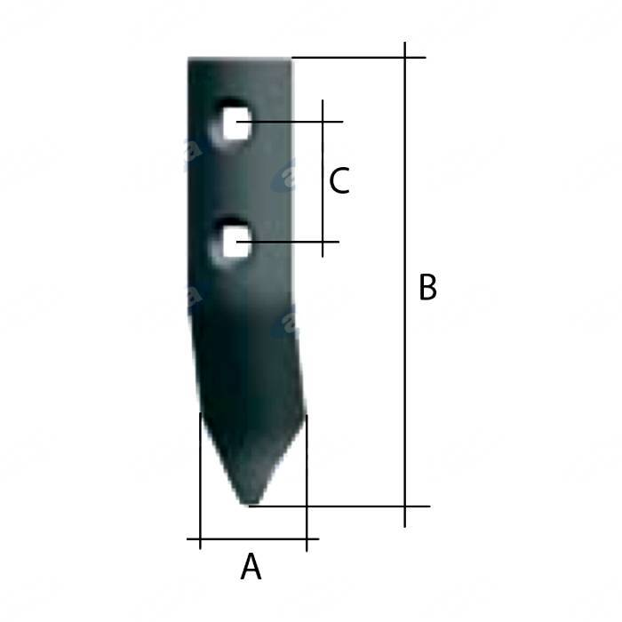 Obrázek k výrobku 50125 - radlička 50x165 mm, materiál 7mm