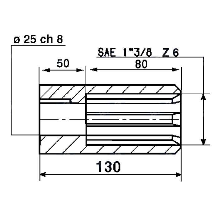 Obrázek k výrobku 54589 - Redukce pro hydraulické motory