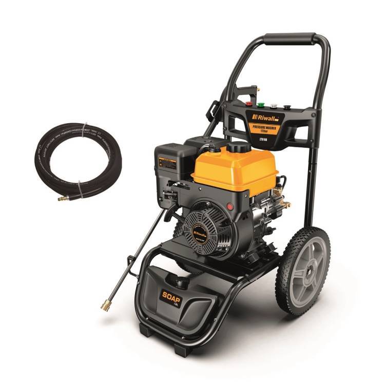Obrázek k výrobku 82459 - Riwall PRO RPPW 207 SETbenzínová tlaková myčka 207 barů s příslušenstvím