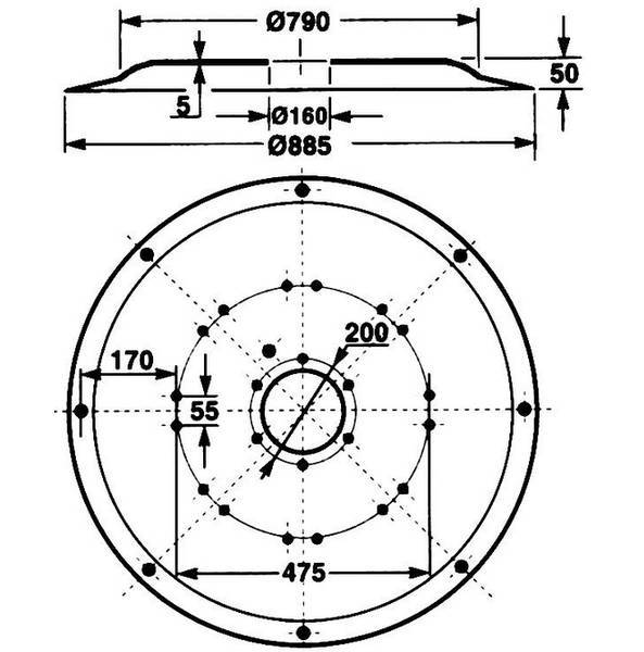 Obrázek k výrobku 33689 - rotační buben typ Fort/185 TN, Morra/185