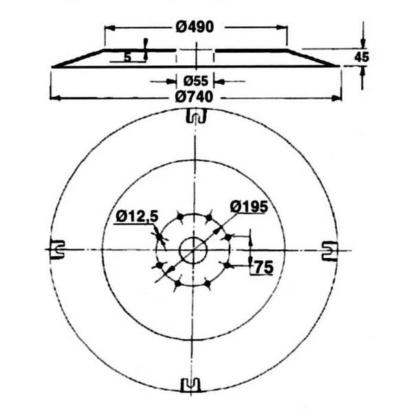 Obrázek k výrobku 33694 - rotační buben typ Galfre/165