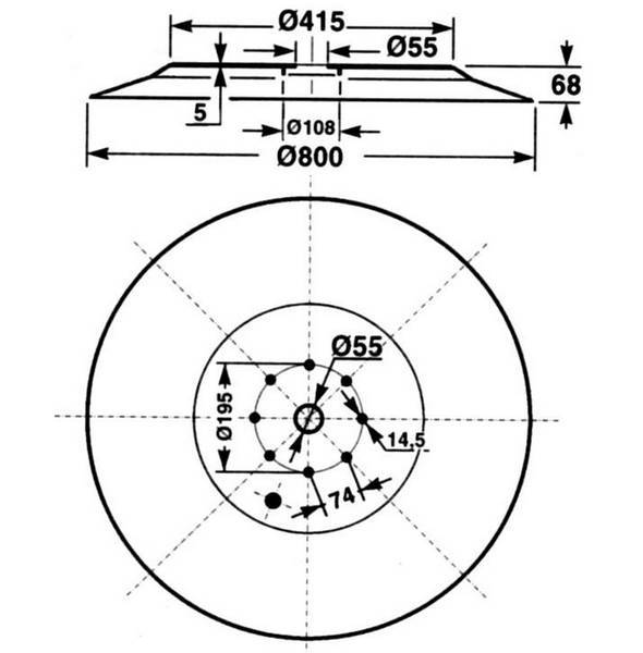 Obrázek k výrobku 33702 - rotační buben typ Supertino/165