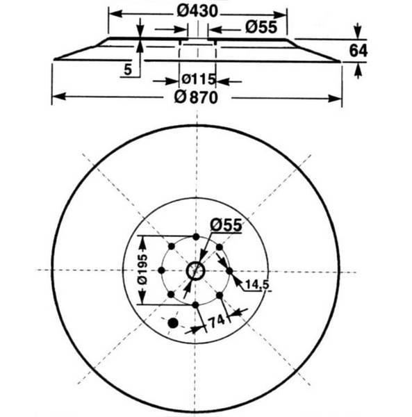Obrázek k výrobku 33703 - rotační buben typ Supertino/185