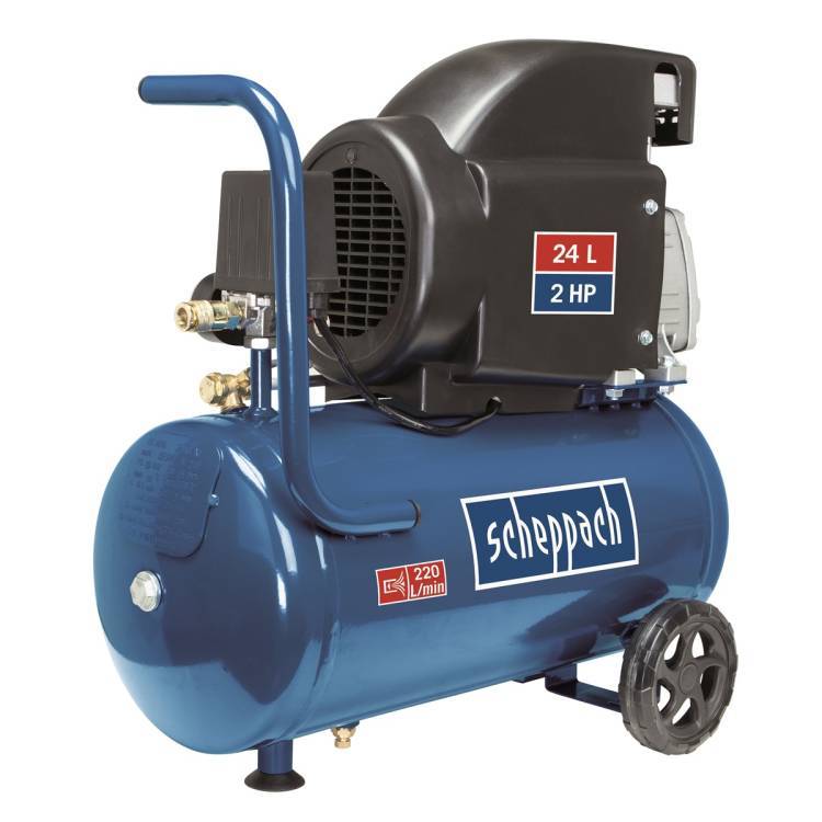 Obrázek k výrobku 54072 - Scheppach HC 26 olejový kompresor 8 bar se vzdušníkem 24 l
