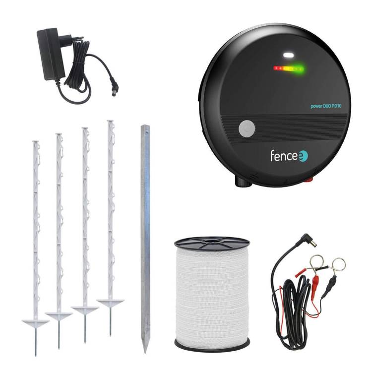 Obrázek k výrobku 37521 - Set elektrického ohradníku pro koně, poníky, psy, skot a proti škůdcům