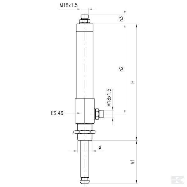 Specifikace - Hydraulický válec DW MZ 4"-5"-6"