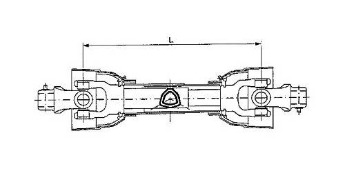 Specifikace - Kardanová hřídel se střižnými šrouby 1210 mm, 26 kW