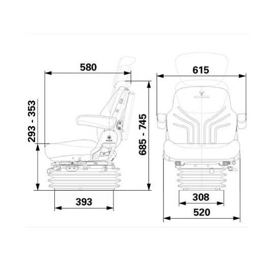 Specifikace - Sedadlo Maximo Comfort