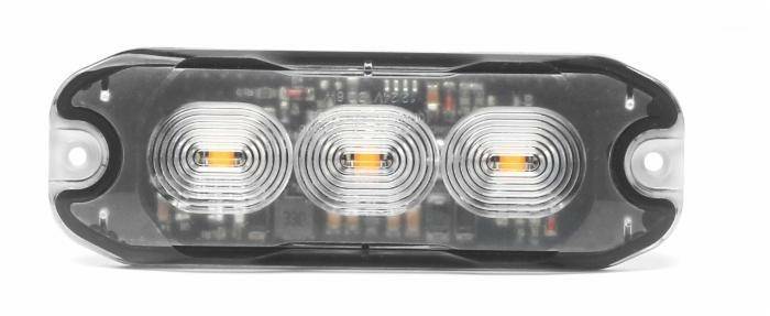 Obrázek k výrobku 62169 - Varovný maják 3x LED, 12-24V DC, 8W