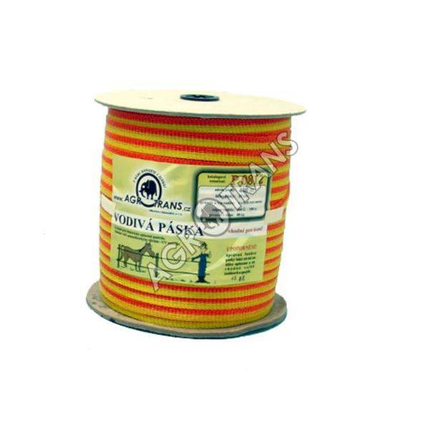 Obrázek k výrobku 35462 - Vodivá páska 10mm 4vodiče 400m, žluto/oranžová