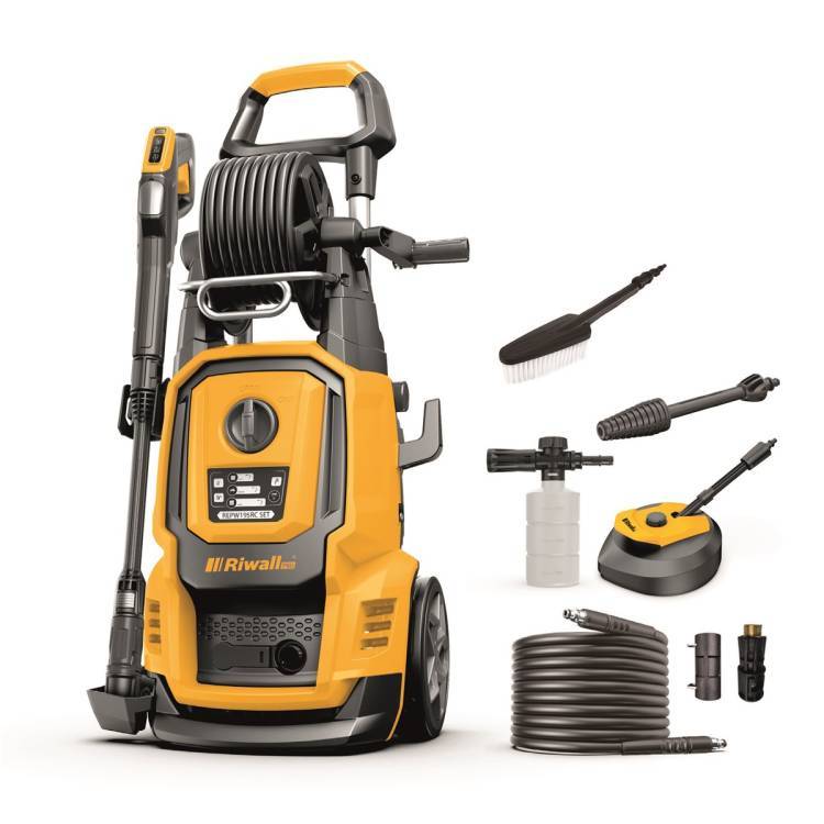 Obrázek k výrobku 82458 - Vysokotlaková myčka s dálkovým ovládáním Riwall PRO REPW 180 RC SET