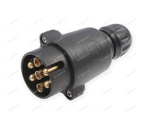 Obrázek k výrobku 31492 - Zástrčka 7-pin/12V šroubovací JAEGER