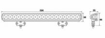 Obrázek k výrobku 57310 -  LED hliníková světelná rampa-18LED, 12-28V, 4050 LM