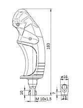 Obrázek k výrobku 26684 - 2 tlačítkový ergonomicky tvarovaný joystick