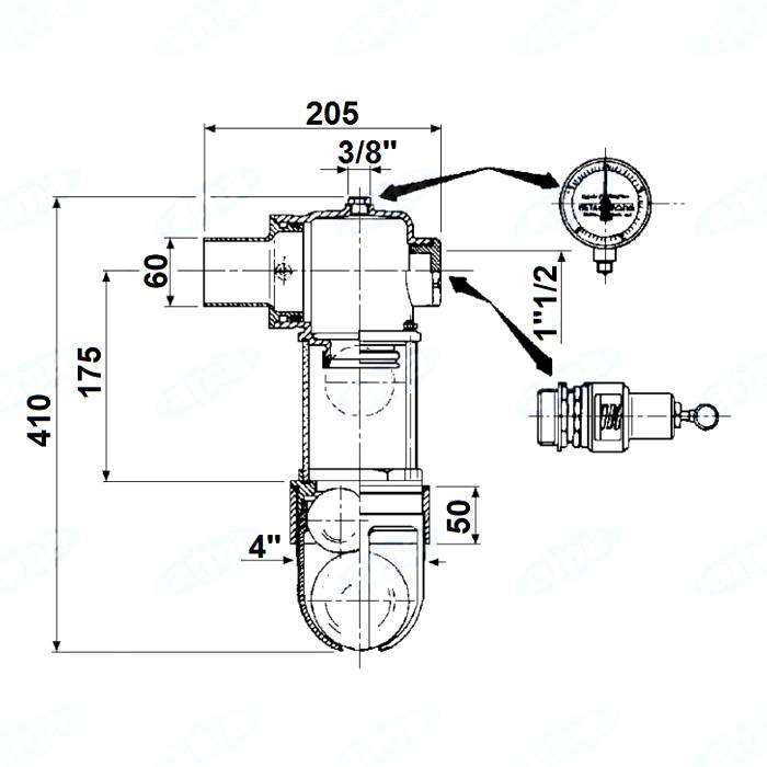 Obrázek k výrobku 27504 - Bezpečnostní ventil 60 mm