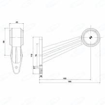 Obrázek k výrobku 47696 - Boční LED světlo (červené + bílé)