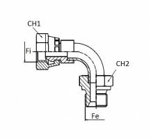 Obrázek k výrobku 58962 - BSP REDUKCE SAMEC/SAMICE  90° 1/2" / 1/2"