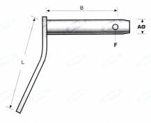 Obrázek k výrobku 2821 - Čep 22/123 mm