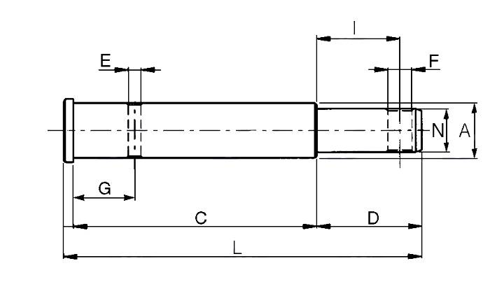 Obrázek k výrobku 25996 - Čep 22x28x172 mm