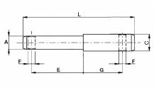 Obrázek k výrobku 55999 - Čep 22x28x190 mm