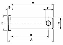 Obrázek k výrobku 12977 - Čep s čtvercovou hlavou 26x65mm