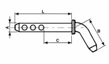 Obrázek k výrobku 54801 - Čep zahnutý 22/160 mm