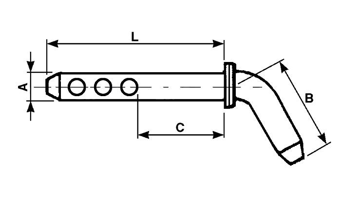 Obrázek k výrobku 21463 - Čep zahnutý 22/160 mm